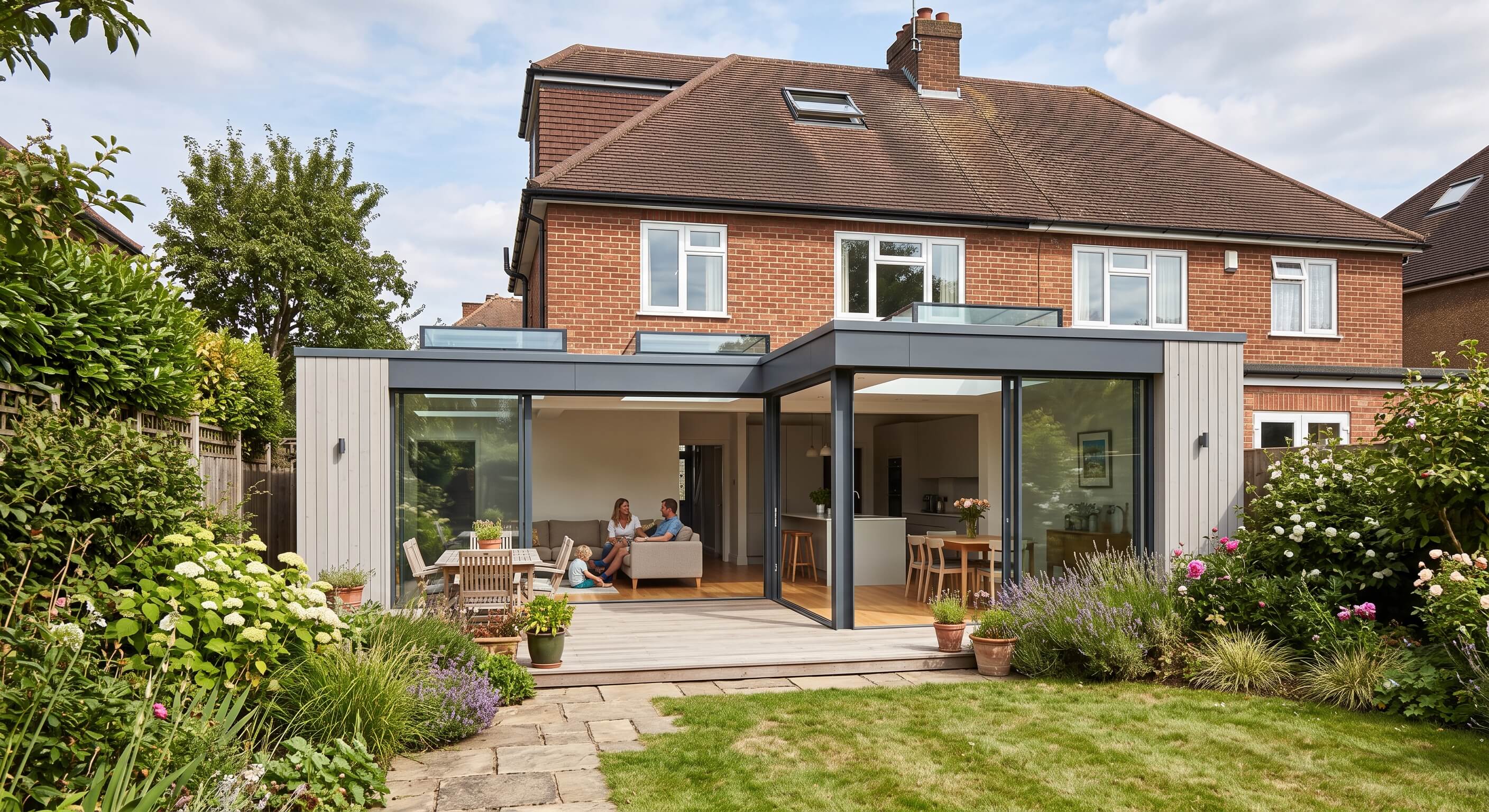 Contemporary Open-Plan Rear Extension