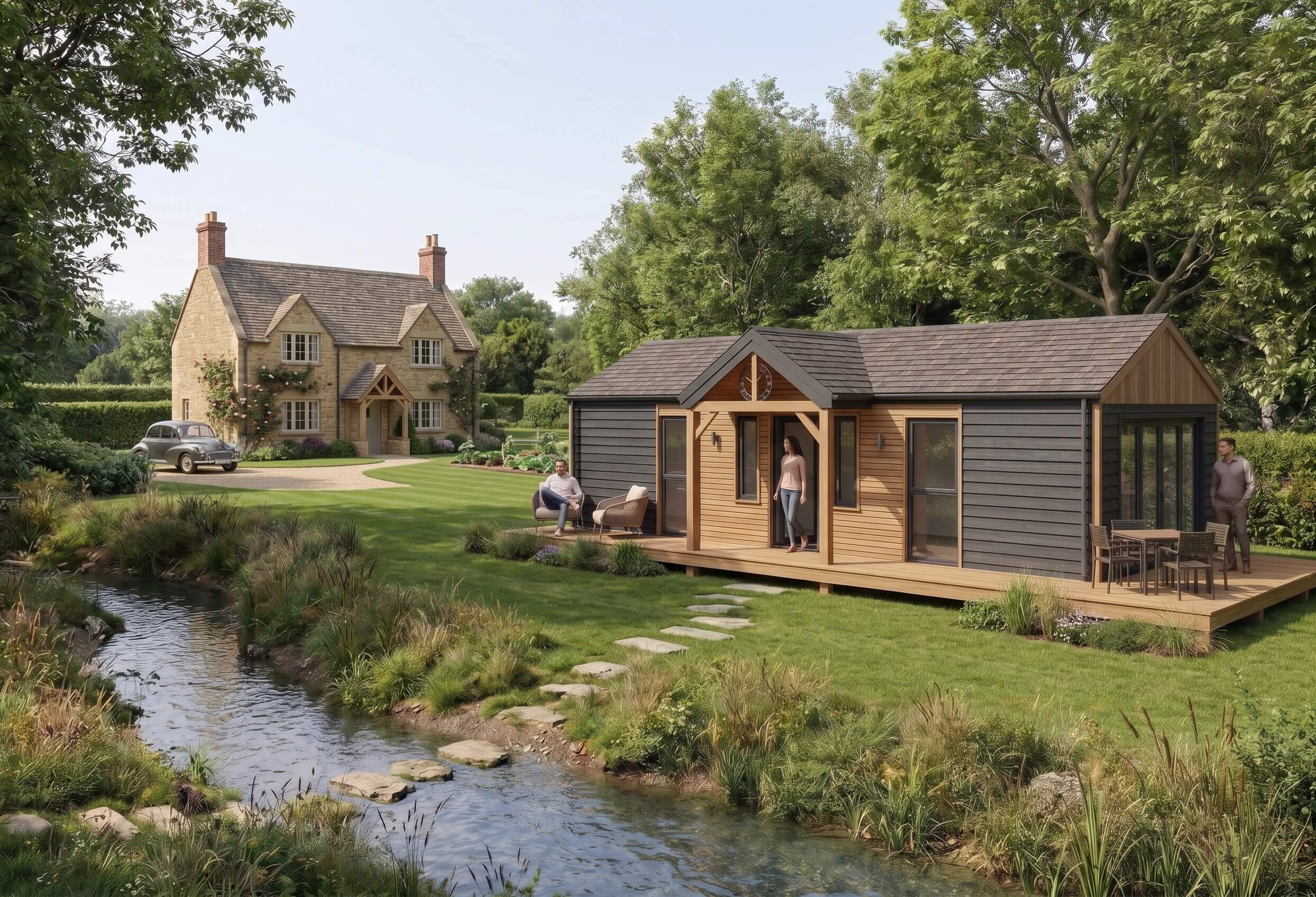 Bespoke Garden Lodge Mobile Home